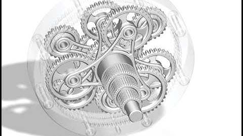 PTC Creo - Planetary Gear Cluster Mechanism