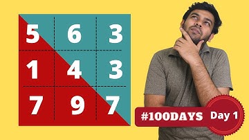 Aspire Systems Coding Question | Sum of upper and lower triangles | #100DaysOfCode | code io English