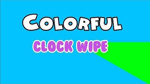 Colorful Clock Wipe Transition Greenscreens | BunBunEdits