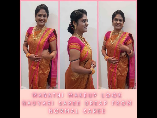 Nauvari Saree Makeup With Sahavari