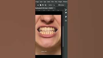 Whiten Teeth in Photoshop - Short Photoshop Tutorial #shorts