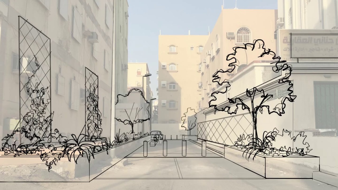 Urban Design  Planning Watercolor Rendering  DEPICTION