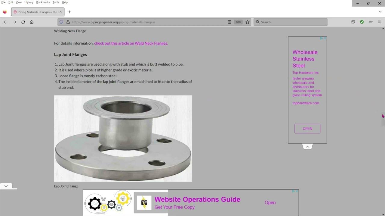 Revit; LAP Joint Flange with Stub End family YouTube