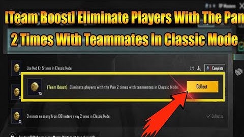 Eliminate Players with the pan 2 times in classic mode