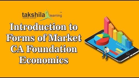 CA Foundation Economics Video Lectures in Pendrive - Forms of Market - CA CPT Economics Classes
