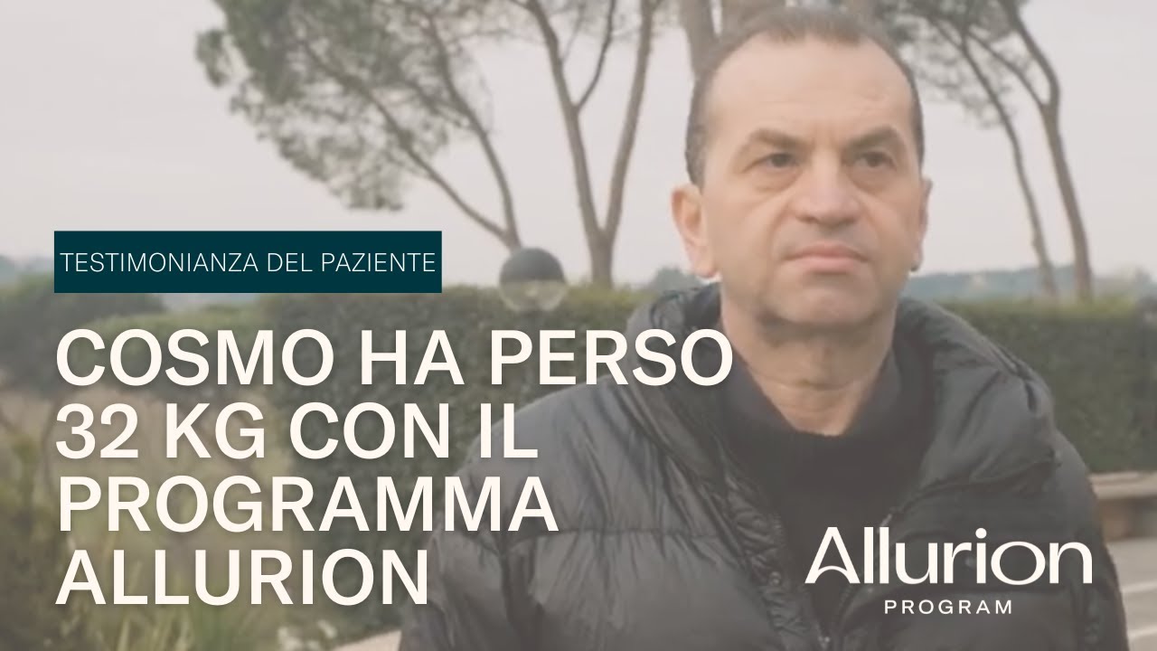 Come Cosmo è passato da 114 kg a 82 kg con il Programma Allurion
