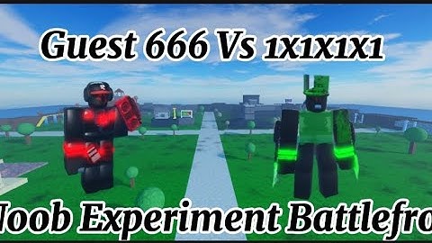 Guest 666 Vs 1x1x1x1 In The Noob Experiment Battlefront 