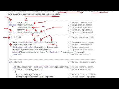 Глобальные переменные клиентского терминала (MQL4)