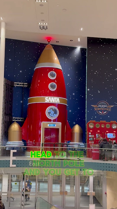 Rocket ship at Yorkdale Mall!!! #christmas #rocketship #santa #santaclaus #toronto #yorkdalemall