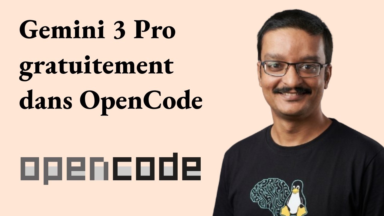 Utiliser OPENCODE avec GEMINI CLI (GRATUIT) - YouTube