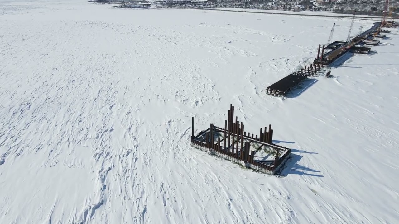 Évolution 16 des travaux pour le nouveau pont de L'ile d'orléans 2026