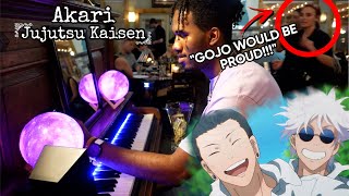 I played AKARI from Jujutsu Kaisen Season 2 Ending on Piano in Public