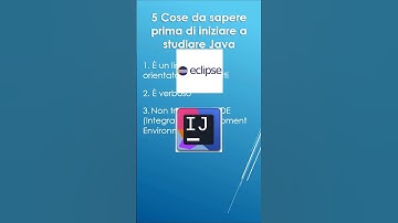 5 Cose da Sapere PRIMA di iniziare a Studiare Java  #shorts