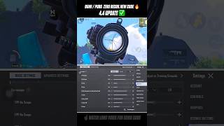 BGMI 4.4 🔥 NEW BEST SENSITIVITY CODE 😱 ZERO RECOIL SETTINGS #bgmi #pubgmobile #bgmisensitivity