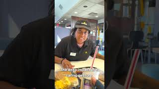 Mcdonald's employee recieves a life changing gift due to her compassion! #shorts