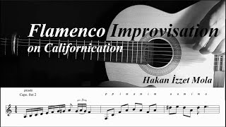 PDF Sample Flamenco Improvisation on Californication guitar tab & chords by Hakan İzzet Mola.