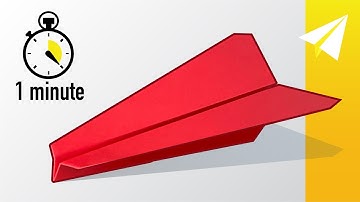 Make a VERY EASY Paper Airplane in 1 Minute (60 seconds) — Sniper