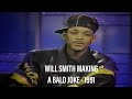 Will Smith making a bald joke - Arsenio 1991