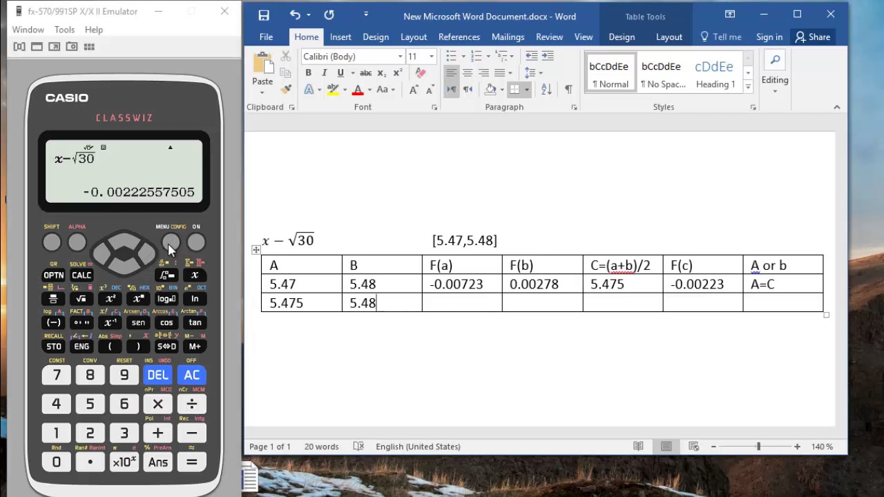 Newton raphson method calculator