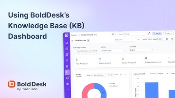 Using BoldDesk’s Knowledge Base KB Dashboard