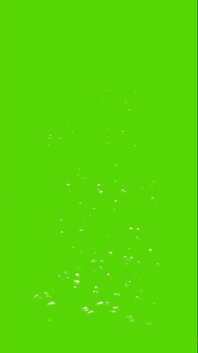 water bubbles green screen