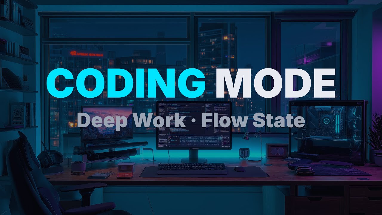 Coding Music | Minimal Synthwave for Deep Work & Flow (1 Hour)