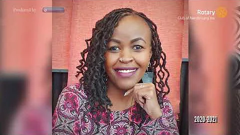 Welcoming MARYANN MUMBI to Rotary Club of Nairobi-...