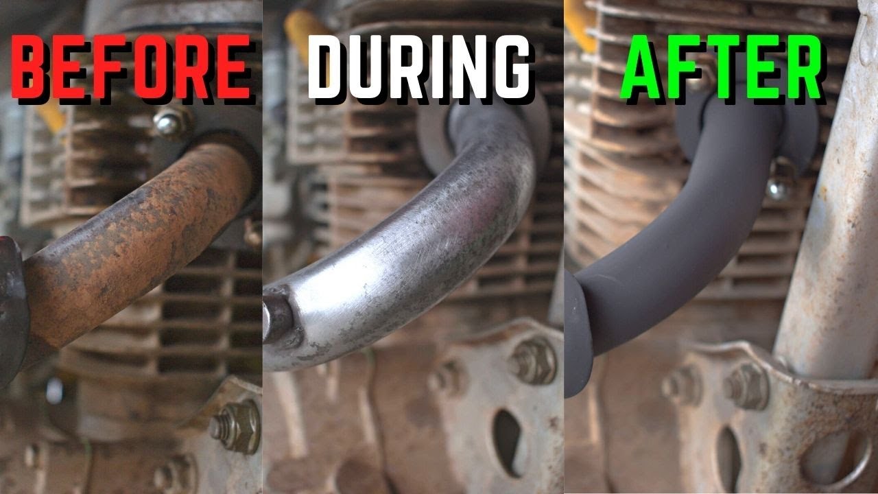 How To Restore And Paint A Dirt Bike Exhaust At Home YouTube How To Restore And Paint A Dirt Bike Exhaust At Home YouTube