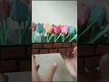 Tulip flowers made from craft paper