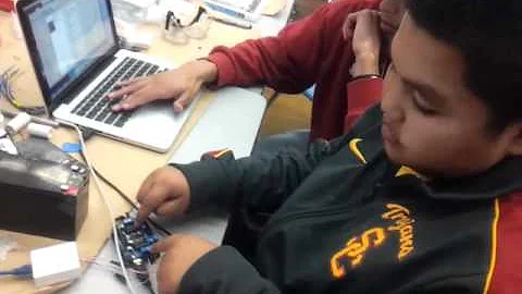 Washington Prep's Porpoise Students demonstrate Adafruit Motor Shield with Sea Perch