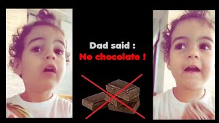 Alana, Cristiano Ronaldo’s daughter, says : 'Dad said No chocolate ! Better eating fruits' 😍