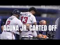 Ronald Acuña Jr. Leaves Game With Knee Injury After Awkward Outfield Play