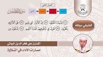 مسارات الاداء في التلاوة  - القارئ علي فخر الدين البياتي -  المسار الثاني