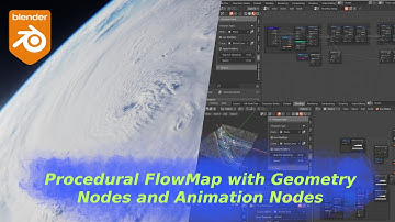 Procedural Flowmap with Geometry Nodes and Animation Nodes in Blender - Tutorial