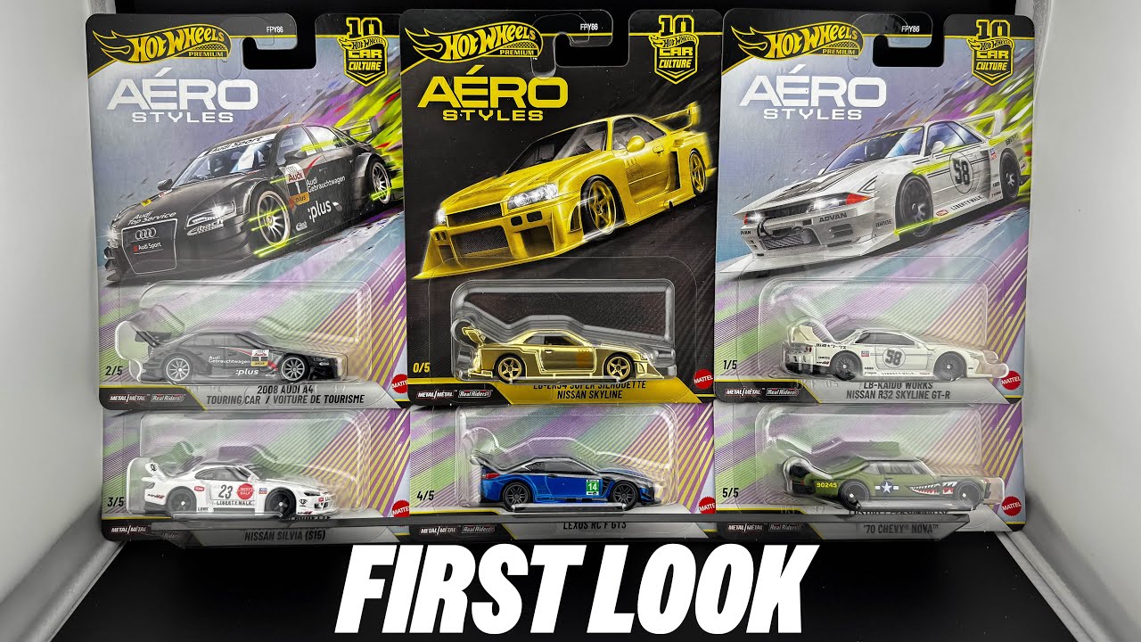 HOTWHEELS　AEROSTYLES Hot Wheels Car Culture Aéro Styles — First Look - YouTube