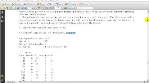 Modeling Techniques using R Chapter 7 Text Mining part 10  Exploring the tm package Part 7  Operatio