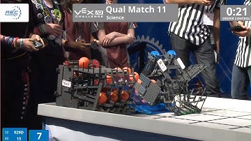 VEX Worlds 2016 - VEXIQ Middle School - Science - Qual 11 (929D 13) 96