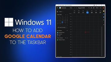 How to add Google Calendar to the taskbar on Windows 11.