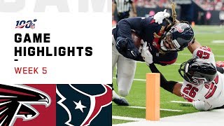 Falcons vs. Texans Week 5 Highlights | NFL 2019