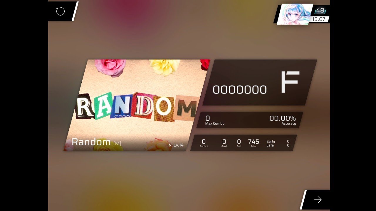 【Phigros】Random [M] (IN14) 譜面確認 - YouTube