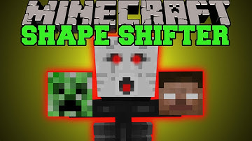 Minecraft: SHAPE SHIFTING! (TURN INTO ANY MOBS AND USE ABILITIES)  Shape Shifter Mod Showcase
