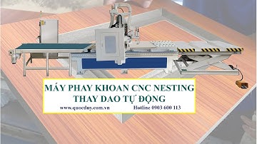 Máy phay khoan cnc nesting SM 1325 R1BP AL | Quốc Duy