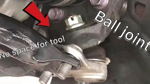 Replace a ball joint the easy way on a Toyota Camry | without a ball joint separator tool.