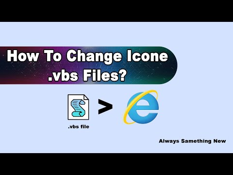 How to Change icon .vbs files? Internet Explorer || Windows-11||
