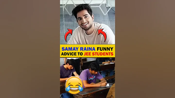 Samay Raina Funny Advice To JEE Students 😂