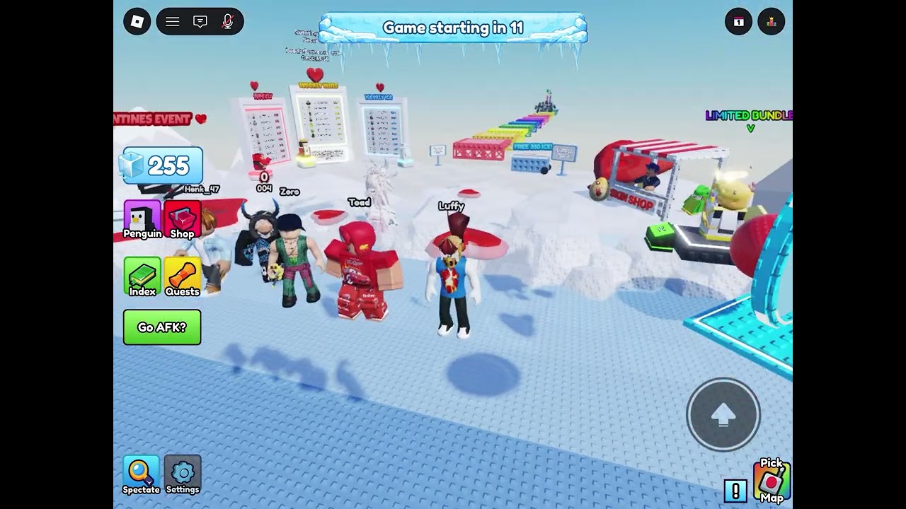 Playing knockout with my friend Zoro 