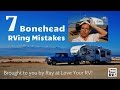 Seven Mistakes Not to Make When RVing