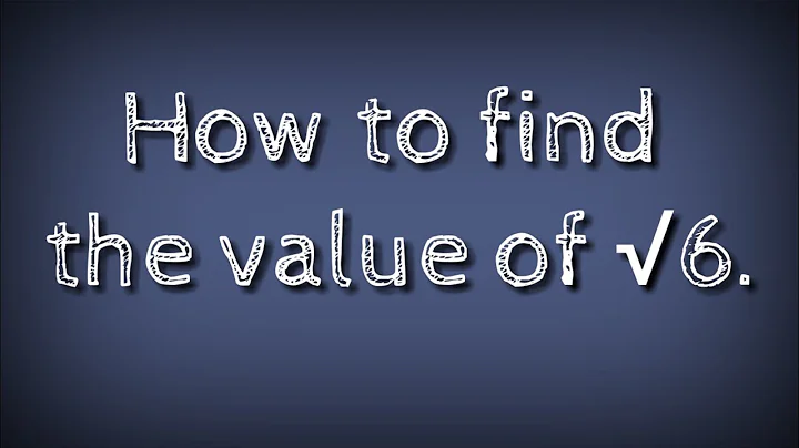 How to find the value of root 6 upto three decimal. @SHSIRCLASSES.