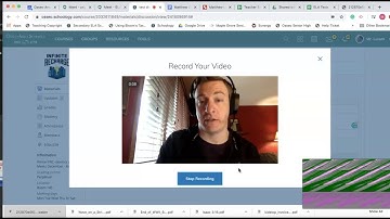 Students submitting video to Schoology discussions