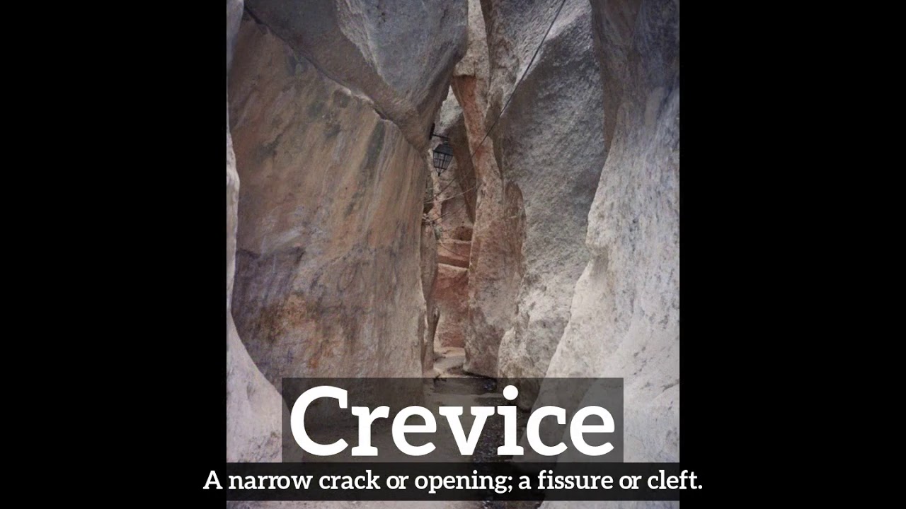 How Does Crevice Look? | How to Say Crevice in English? | What is Crevice?